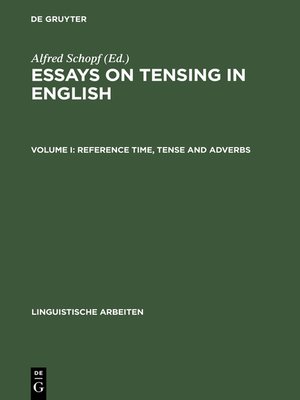 cover image of Reference Time, Tense and Adverbs